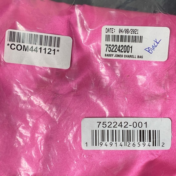 NWT Sassy Jones Charell Black and White Accordion Pleated Satchel - Picture 9 of 13